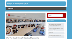 Desktop Screenshot of findcarinsurancedeal.com