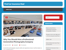 Tablet Screenshot of findcarinsurancedeal.com